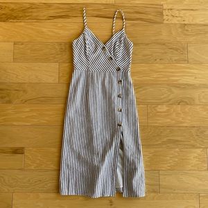 A&F Cotton Midi Dress with button details